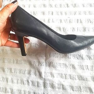 Brooks Brothers '346' Pointed Toe Leather Pumps